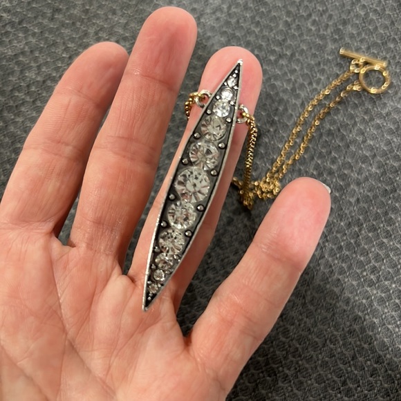 Two tone crystal necklace - beautiful! - Picture 5 of 6